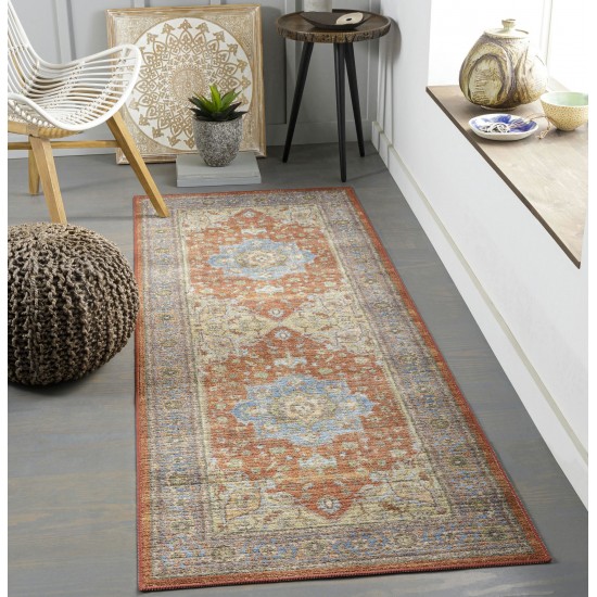 Surya Leicester Lec-2304 Brick Red Rug 2'7" X 7'3"