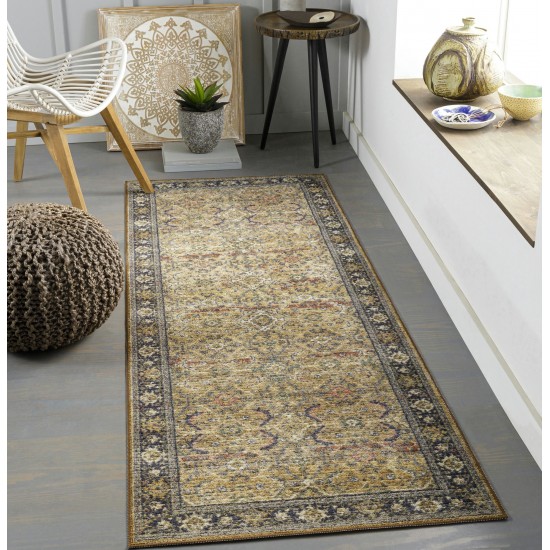 Surya Leicester Dark Blue Rug 2'7" X 7'3"