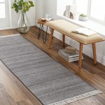 Surya Lily Charcoal Rug 2'6" X 8'