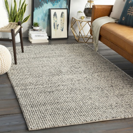 Surya Lucerne Charcoal Rug 6' X 9'