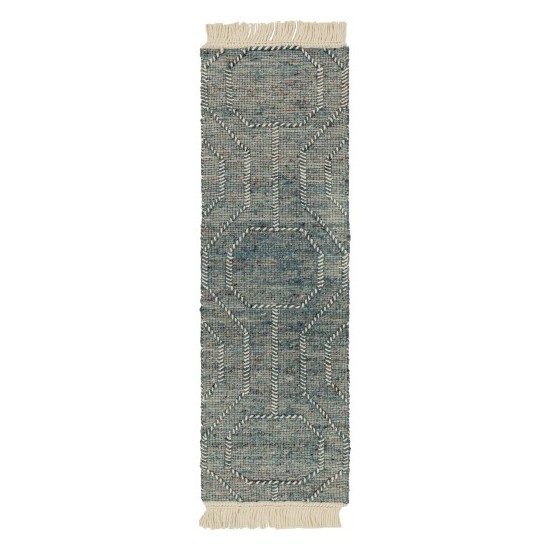 Surya Lucia Deep Teal Rug 2'6" X 8'