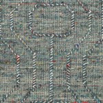 Surya Lucia Deep Teal Rug 2'6" X 8'