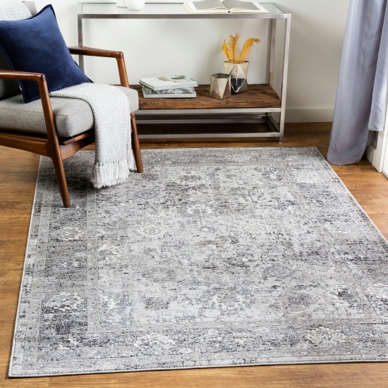 Surya Lustro Light Gray Rug 5'2" X 7'