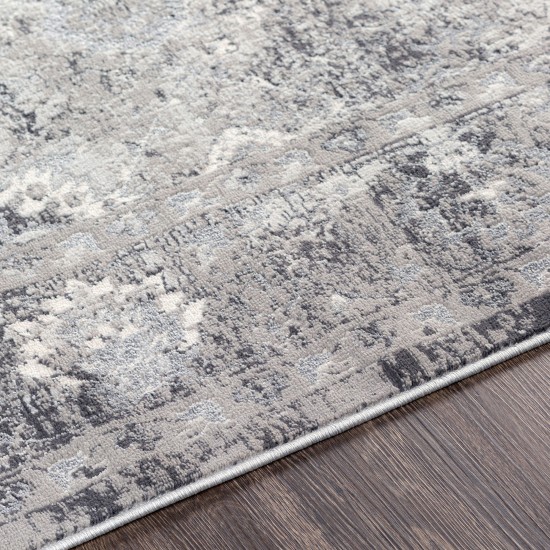 Surya Lustro Light Gray Rug 6'7" X 9'