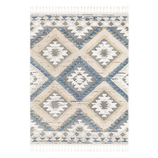 Surya Lyon Teal Rug 5'3" X 7'