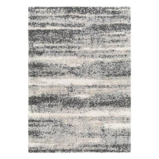 Surya Lyra Shag Black Rug 2' X 3'