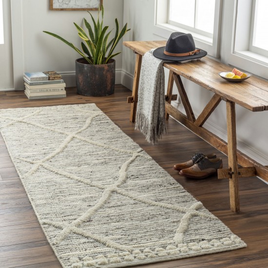 Surya Manisa Charcoal Rug 2'6" X 8'