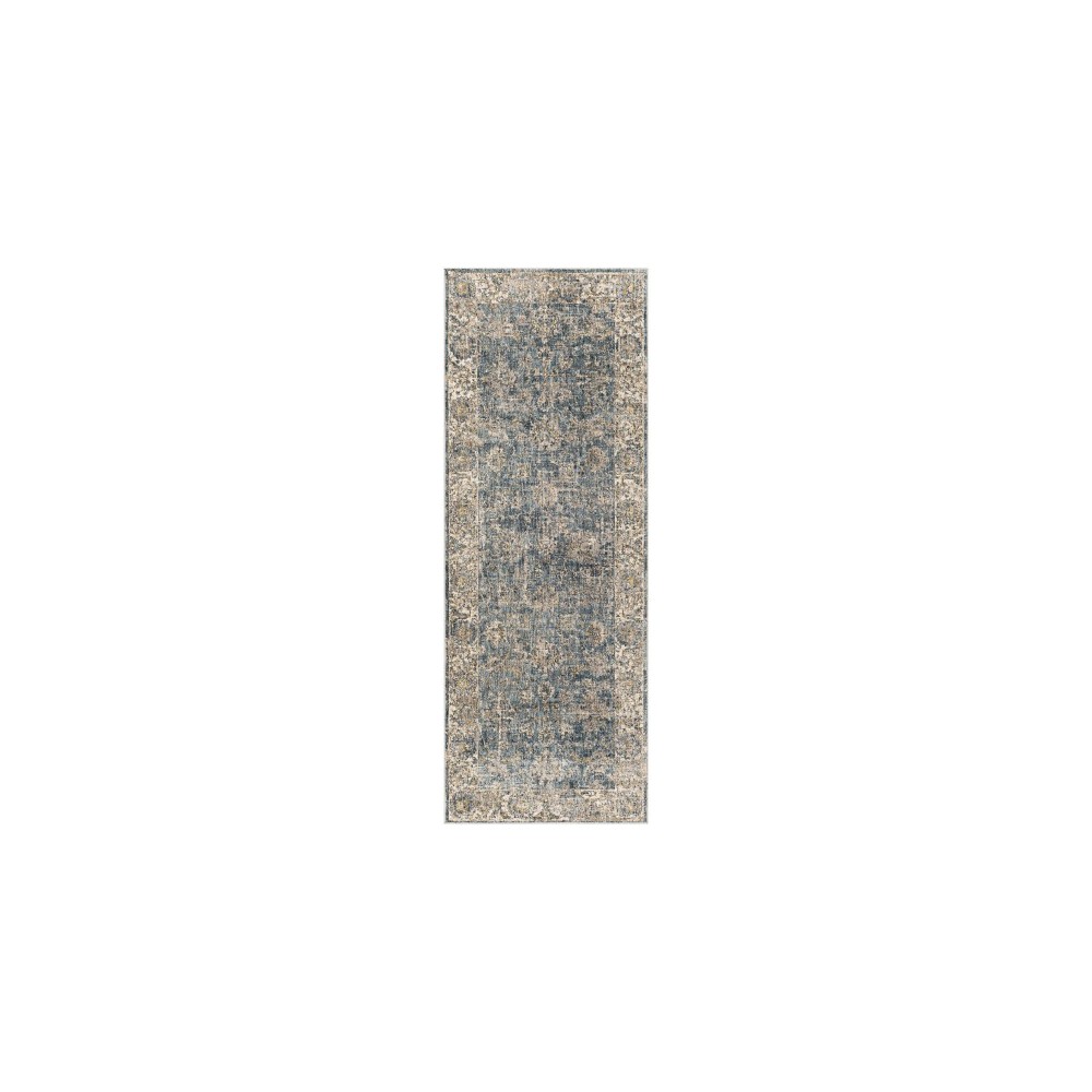 Surya Mirabel Mbe-2305 Teal Rug 2'7" X 7'3" Surya Mirabel Mbe-2305 Teal Rug 2'7" X 7'3"