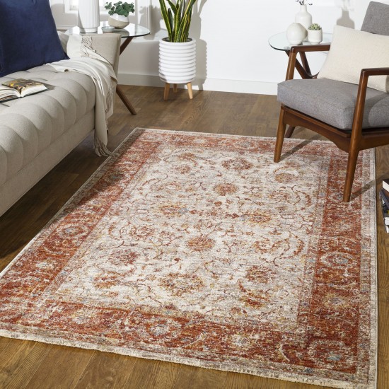 Surya Mirabel Mbe-2306 Brick Red Rug 2'7" X 4'