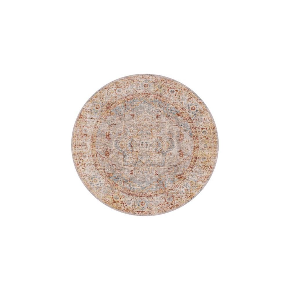 Surya Mirabel Mbe-2310 Teal Rug 5'3" Round