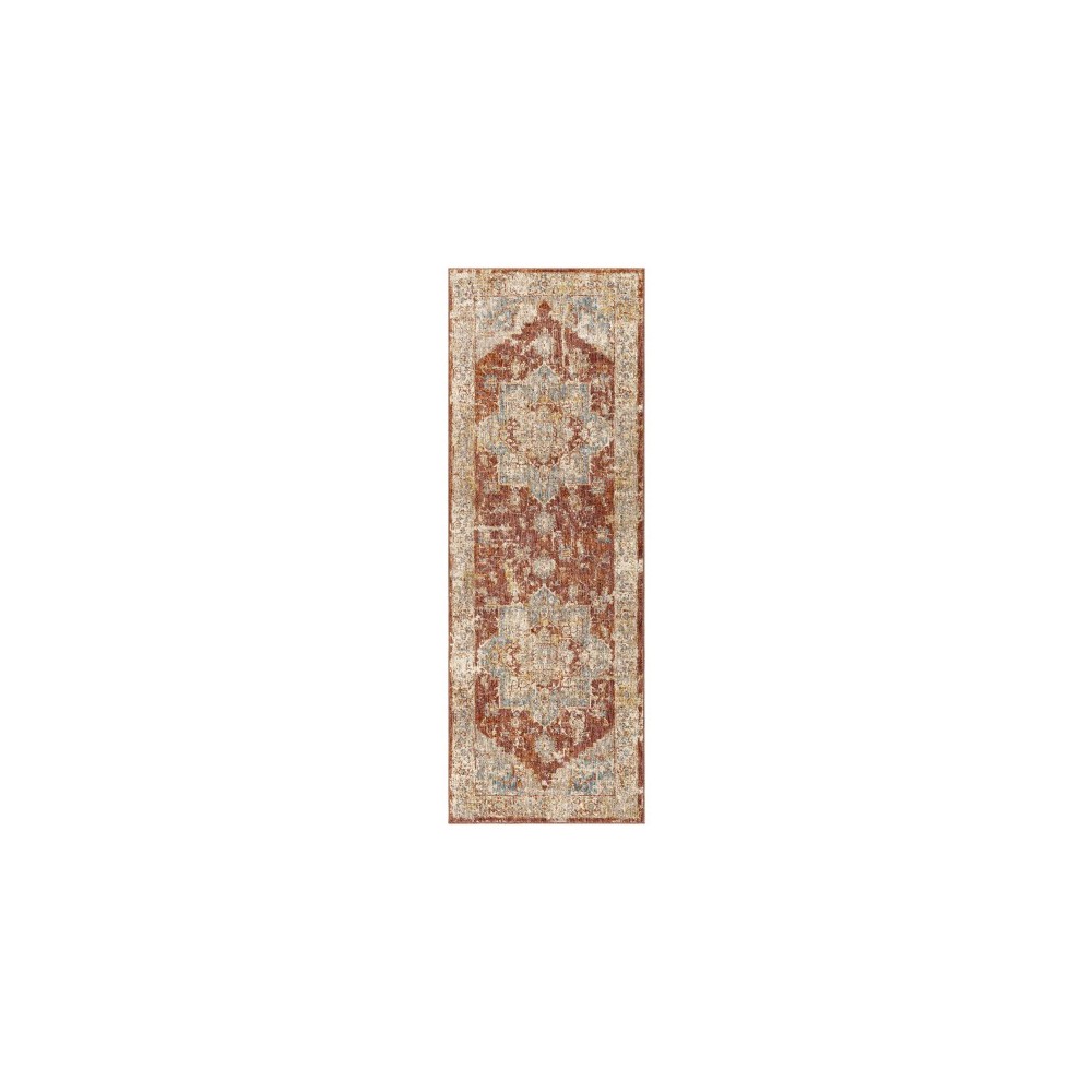 Surya Mirabel Mbe-2311 Brick Red Rug 2'7" X 7'3" Surya Mirabel Mbe-2311 Brick Red Rug 2'7" X 7'3"