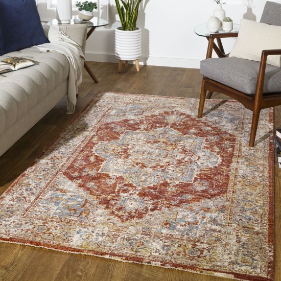 Surya Mirabel Mbe-2311 Brick Red Rug 2'7" X 7'3"