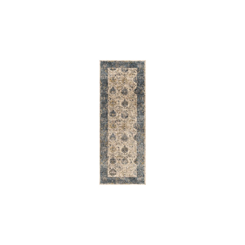Surya Mirabel Mbe-2313 Teal Rug 2'7" X 7'3" Surya Mirabel Mbe-2313 Teal Rug 2'7" X 7'3"