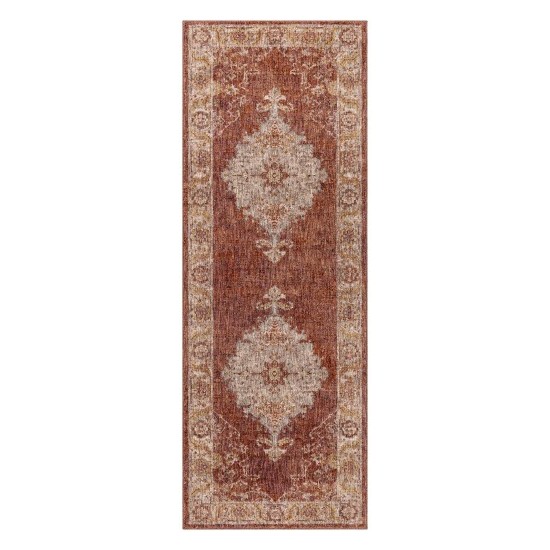 Surya Mirabel Mbe-2318 Brick Red Rug 2'7" X 10'