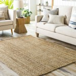 Surya Natural Braids Tan Rug 6' X 9' Oval