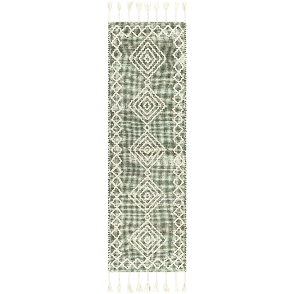 Surya Norwood Medium Green Rug 2'6" X 8' Surya Norwood Medium Green Rug 2'6" X 8'
