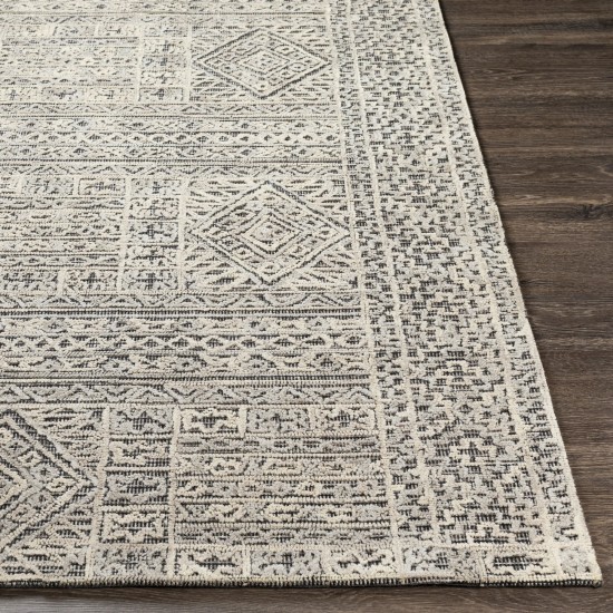 Surya Oakland Black Rug 2'6" X 8'
