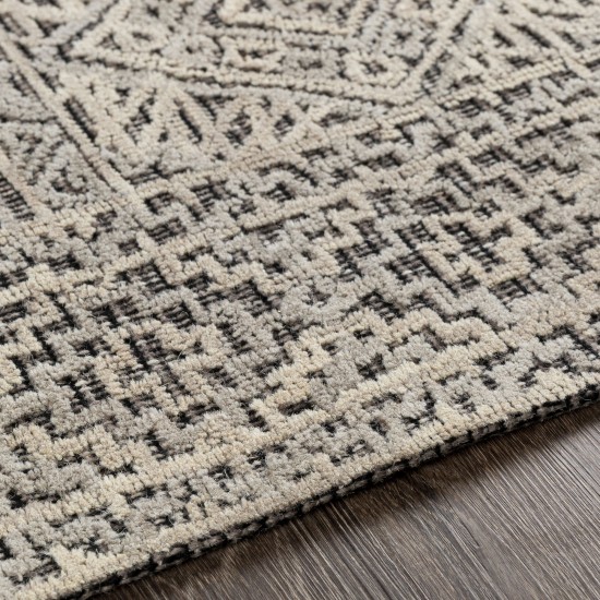 Surya Oakland Black Rug 2'6" X 8'