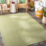 Surya Pasadena Psa-2330 Grass Green Rug 6'4" X 9'