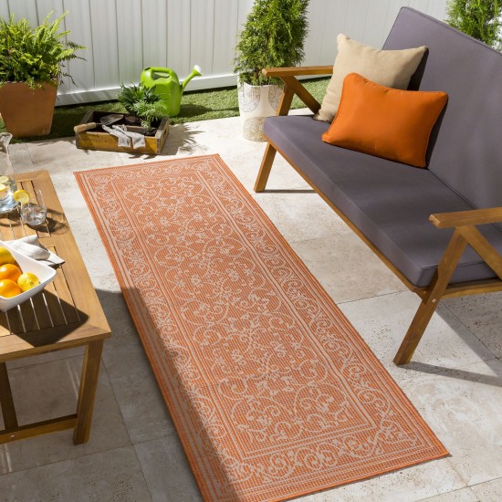 Surya Pasadena Psa-2360 Burnt Orange Rug 2'6" X 7'3"