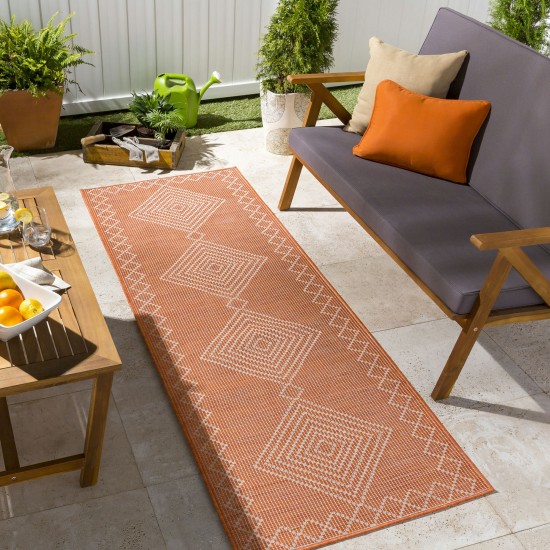 Surya Pasadena Psa-2371 Burnt Orange Rug 2'6" X 7'3"