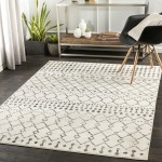 Surya Pisa Pss-2300 Black Rug 5'3" Square