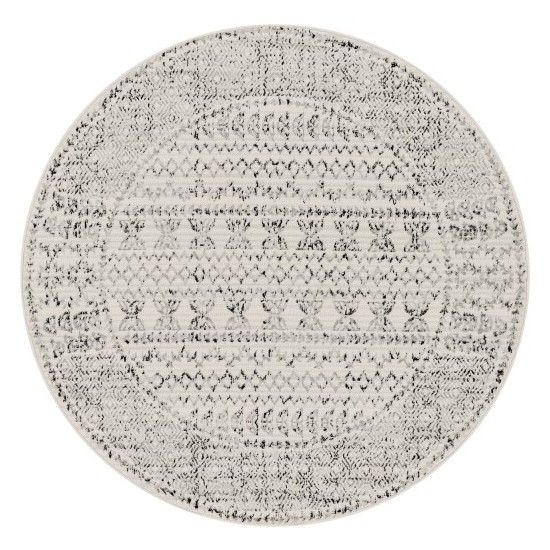 Surya Pisa Charcoal Rug 5'3" Round