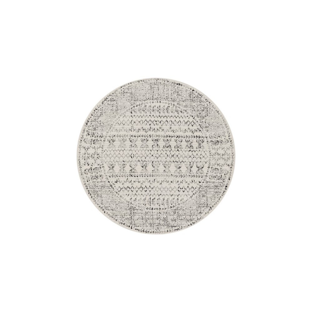 Surya Pisa Charcoal Rug 5'3" Round