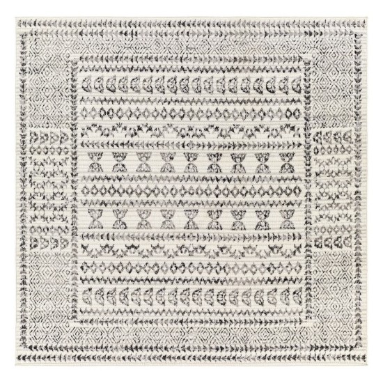 Surya Pisa Charcoal Rug 6'7" Square