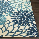 Surya Rain Rai-1280 Dark Blue Rug 3' X 5'