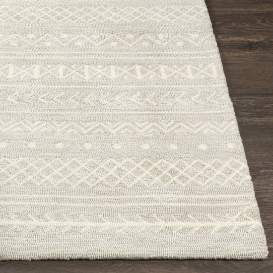 Surya Rain Light Gray Rug 3' X 5'