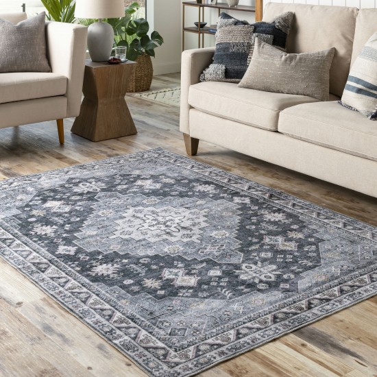 Surya Regen Black Rug 2' X 3'