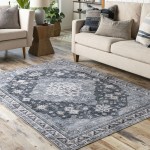 Surya Regen Black Rug 3' X 5'