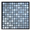 Legion Furniture Light Steel Blue With Silver Mosaic Tile