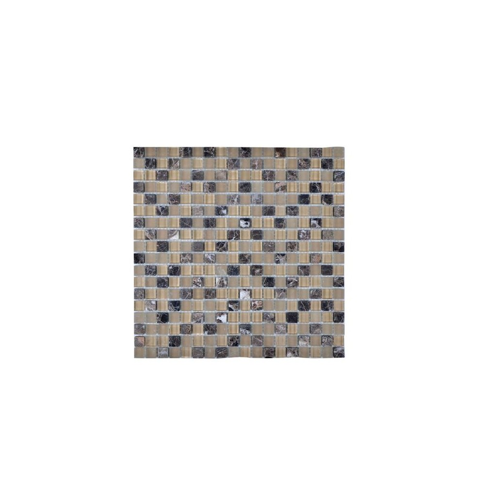 Legion Furniture Beige And Brown Mosaic Tile