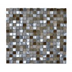 Legion Furniture Brown, Silver Mosaic Tile