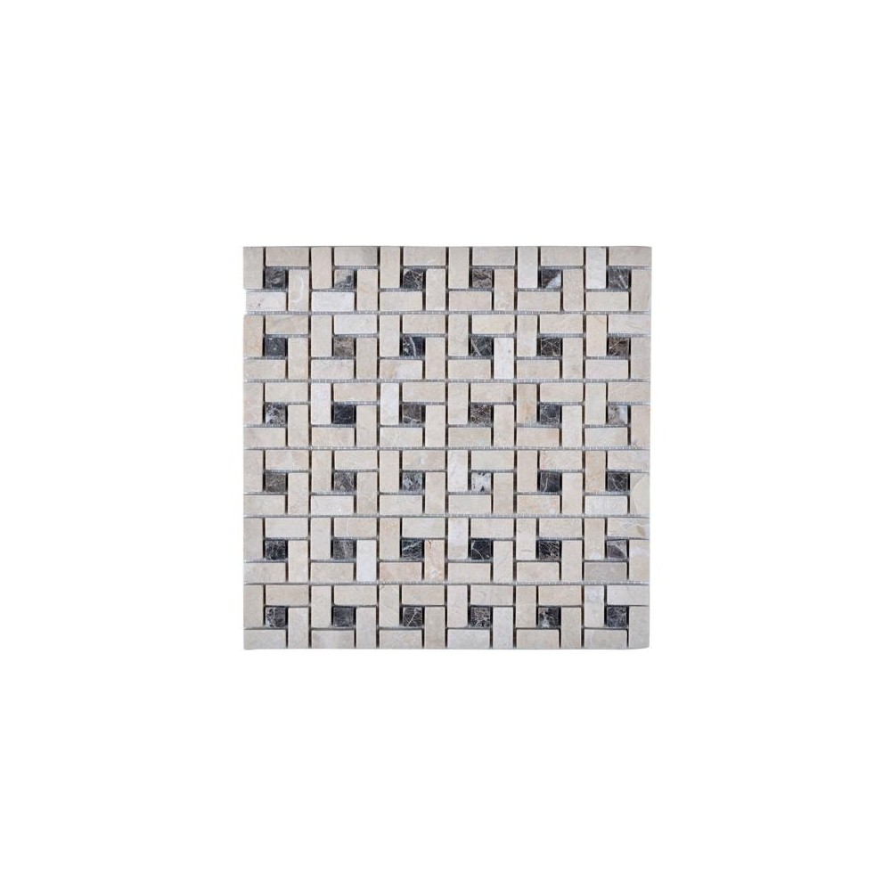 Legion Furniture Beige, Brown Mosaic Tile