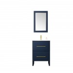24" Sink Vanity With Ceramic Top-No Faucet