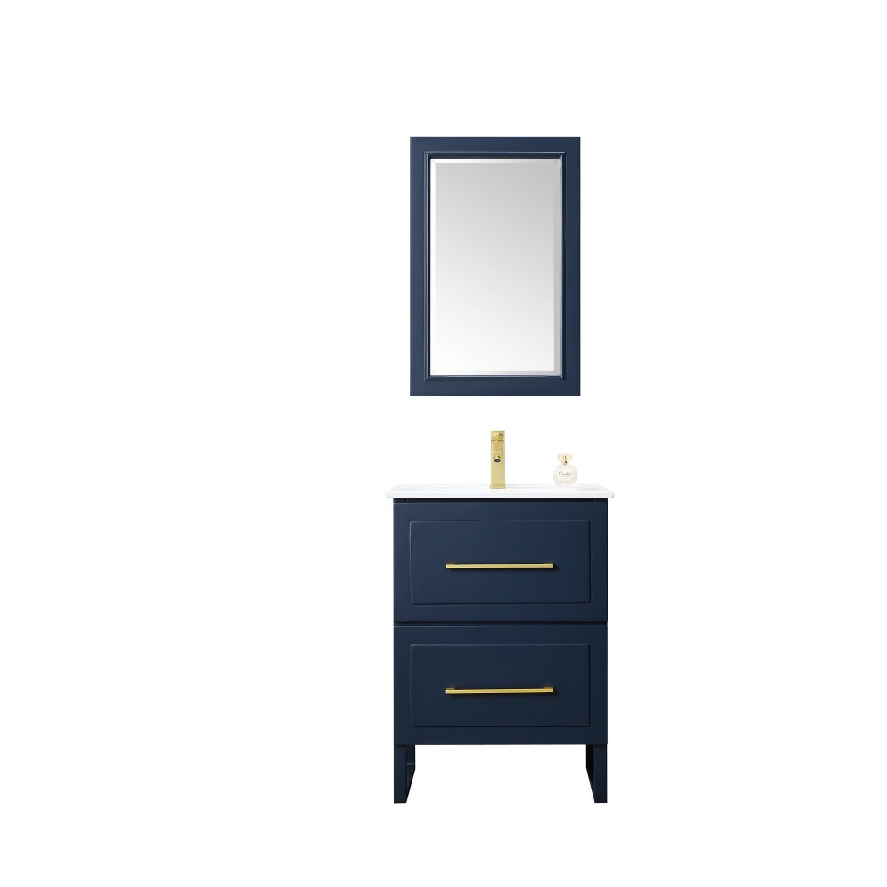 24" Sink Vanity With Ceramic Top-No Faucet 24" Sink Vanity With Ceramic Top-No Faucet