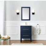 24" Sink Vanity With Ceramic Top-No Faucet