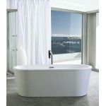 67.3" White Acrylic Tub - No Faucet