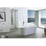 67.3" White Acrylic Tub - No Faucet