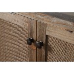 60" Solid Wood Sink Vanity With Moon Stone Top-No Faucet