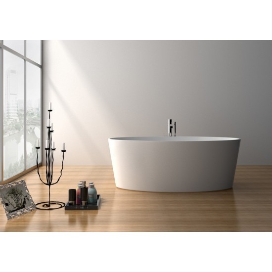 Legion Furniture 63" X 29.5" Freestanding Soaking Bathtub - No Faucet