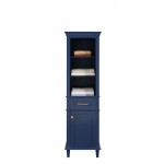 21" Blue Linen Cabinet