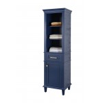 21" Blue Linen Cabinet