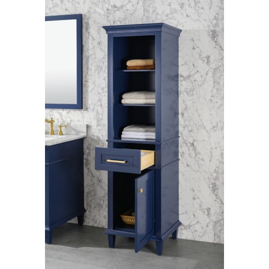 21" Blue Linen Cabinet