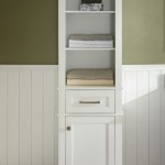 21" White Linen Cabinet