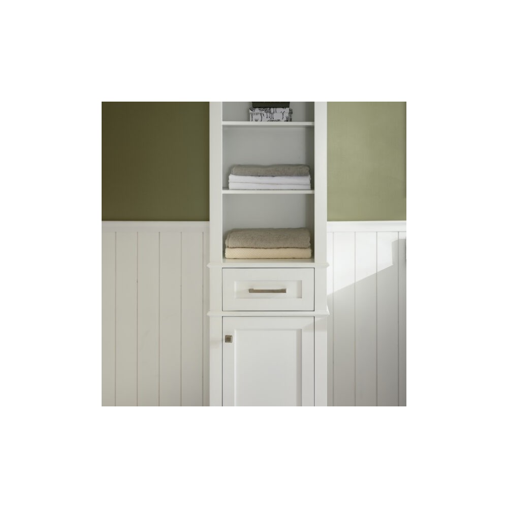 21" White Linen Cabinet