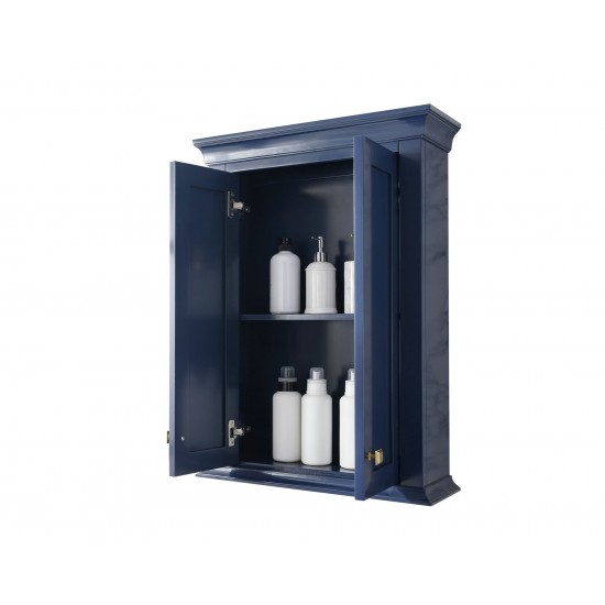 24" Blue Toilet Topper Cabinet